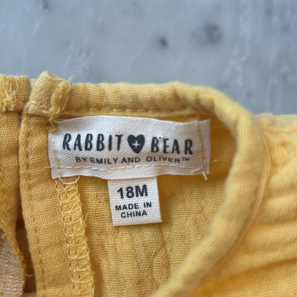 Rabbit bear organic cotton 2 piece suit - Picture 5 of 9